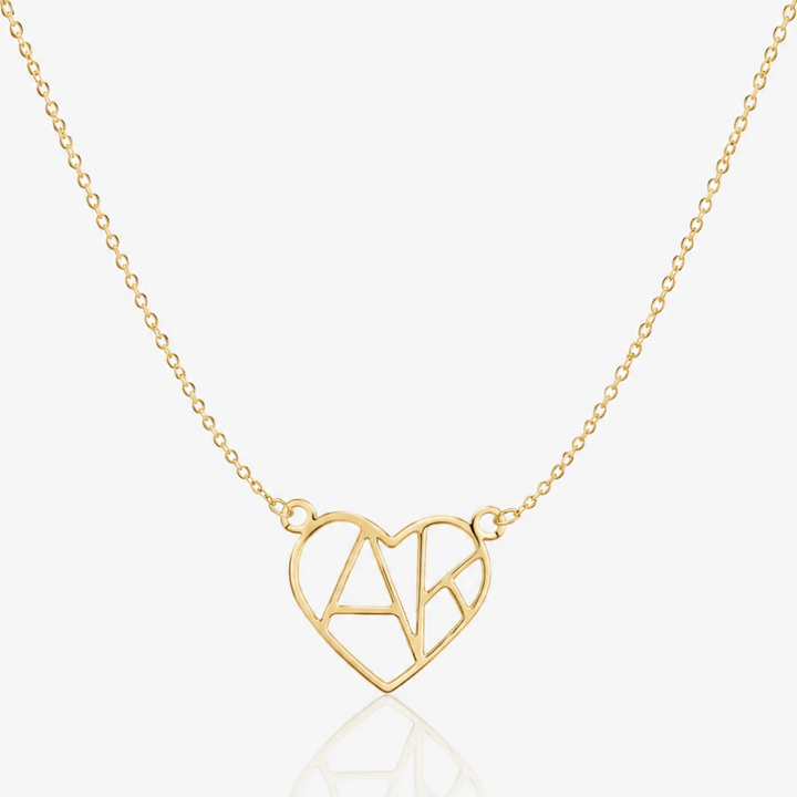 INITIAL HEART NECKLACE