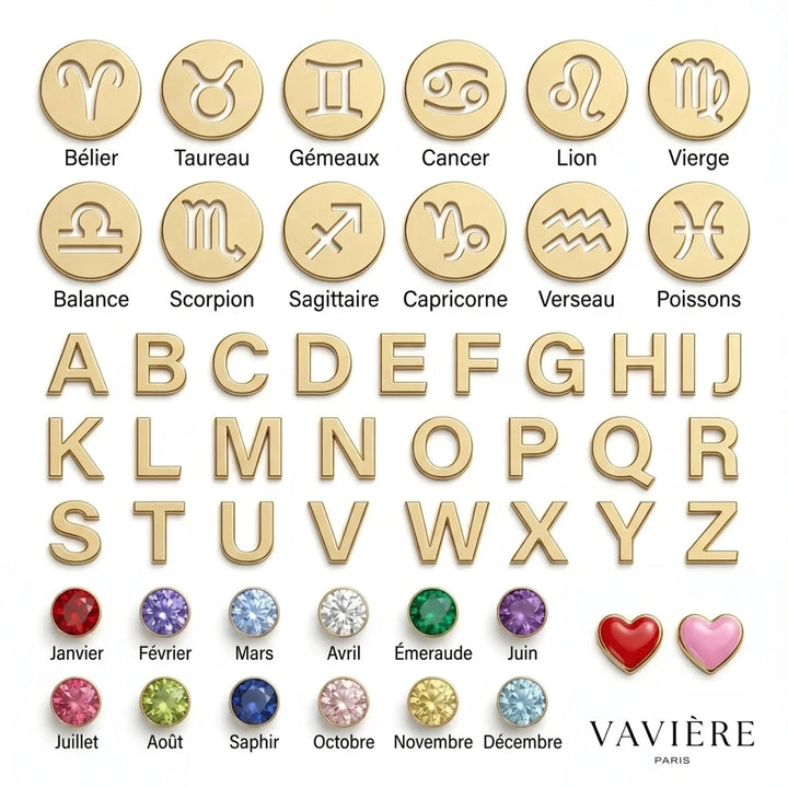 HEART-SHAPED BRACELET WITH INITIAL