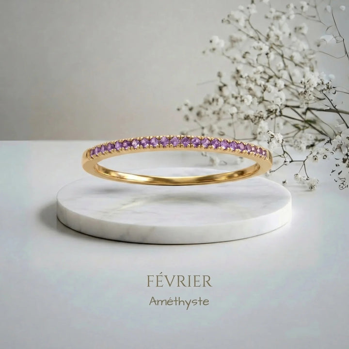 BAGUE AVEC PIERRE DE NAISSANCE