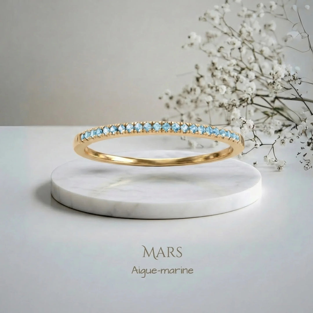 BAGUE AVEC PIERRE DE NAISSANCE