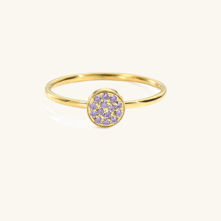 KLASSISCHER RING MIT GEBURTSSTEIN