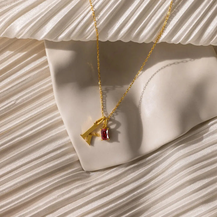 BIRTHSTONE SIGNATURE NECKLACE
