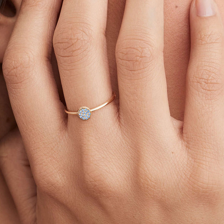 KLASSISCHER RING MIT GEBURTSSTEIN