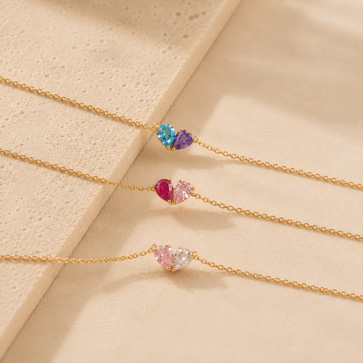 DUO BRACELET WITH BIRTHSTONES