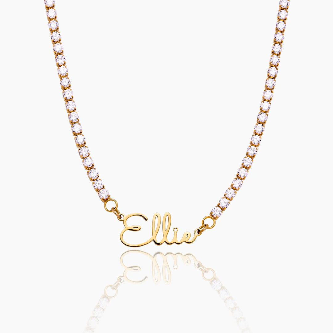 COLLIER TENNIS AVEC PRÉNOM