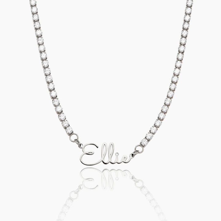 COLLIER TENNIS AVEC PRÉNOM