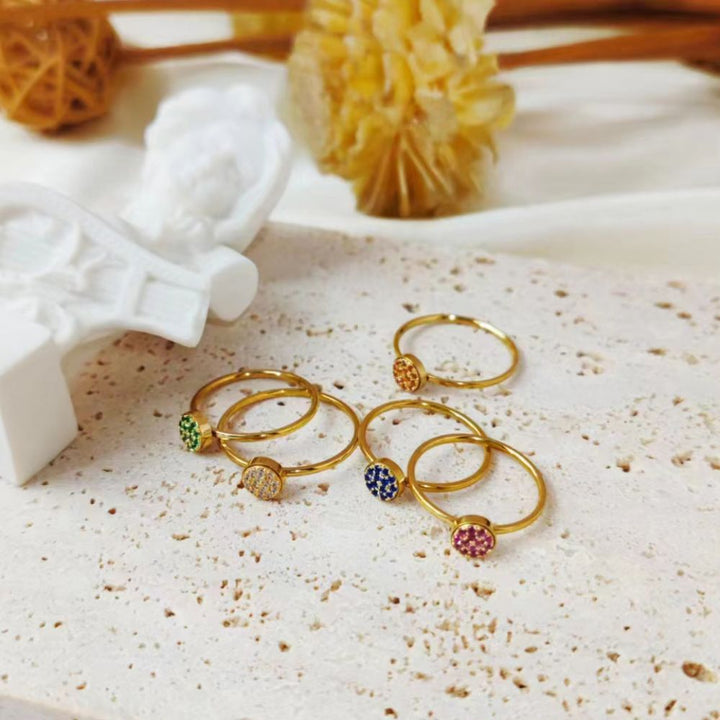KLASSISCHER RING MIT GEBURTSSTEIN